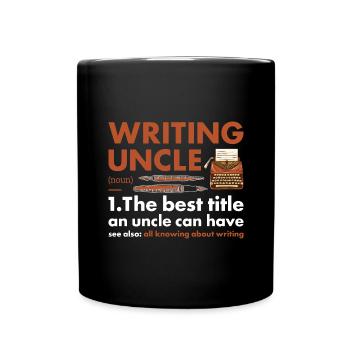 Writer Uncle Definition Writing - Full Colour Mug - black - Front