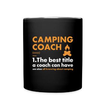 Camper Coach Definition Camping - Full Colour Mug - black - Front