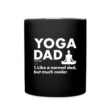Yogi Papa Définition Yoga - Mug uni - noir - Devant