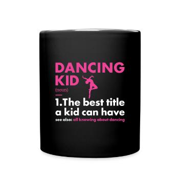 Danseur Kid Définition Danse - Mug uni - noir - Devant