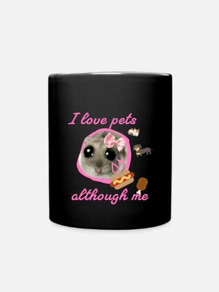 Hamster, Fastfood ,Tiere,illustration - Tasse einfarbig - Schwarz