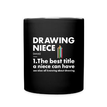 Drawer Niece Definition Drawing - Tasse einfarbig - Schwarz - Vorne