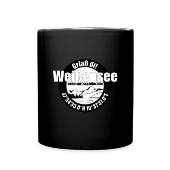 Lake Weissensee - Full Colour Mug - black - Front
