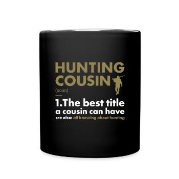 Chasseur Cousin Définition Chasse - Mug uni - noir - Devant