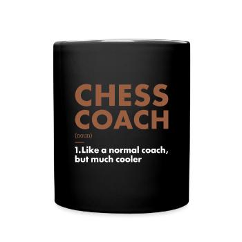Chess Player Coach Definition Chess - Tasse einfarbig - Schwarz - Vorne