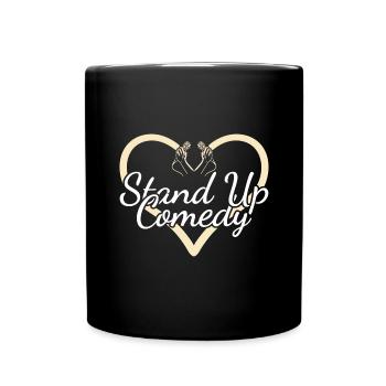 Comedian Heart Stand Up Comedy - Tasse einfarbig - Schwarz - Vorne