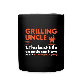 Griller Uncle Definition Grilling - Full Colour Mug - black - Front