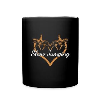 Jumper Coeur Saut d’Obstacles - Mug uni - noir - Devant