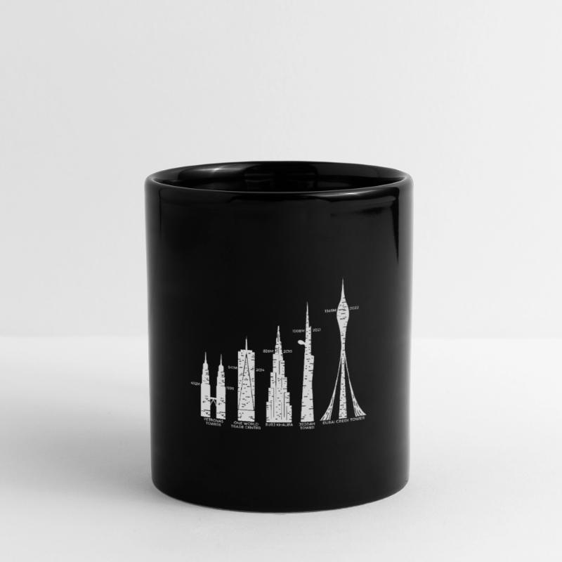 Les plus hauts gratte-ciel Nuages Bâtiments Méga tours Mug uni