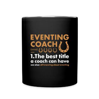 Rider Coach Definition Eventing - Tasse einfarbig - Schwarz - Vorne