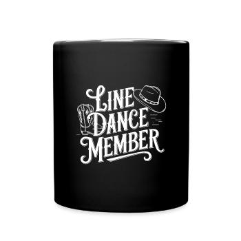 Danse en ligne Danse en ligne mon amateur - Mug uni - noir - Devant