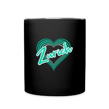 Zurich - Full Colour Mug - black - Front