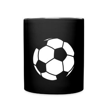 football / ball for dark clothes - Mug uni - noir - Devant