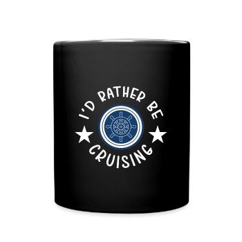 Bateau de croisière - Mug uni - noir - Devant