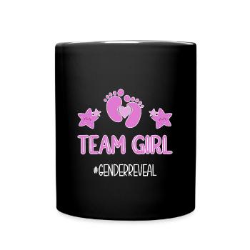 Gender Reveal Babyparty Geschlecht - Full Colour Mug - black - Front