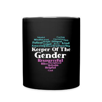 Gender Reveal Babyparty Geschlecht - Full Colour Mug - black - Front