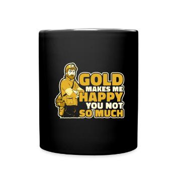 Mine d’or minière - Mug uni - noir - Devant