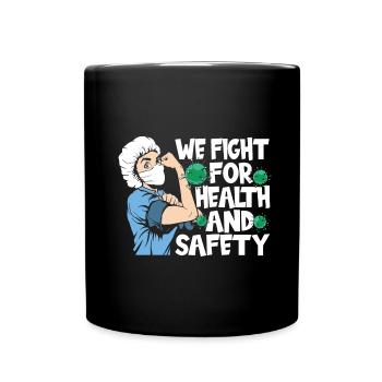 Infirmier - Mug uni - noir - Devant