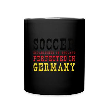Germany Soccer German Football Deutschland Futbol - Tasse einfarbig - Schwarz - Vorne