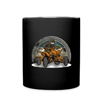 Quad VTT Tout-terrain Quad Riders - Mug uni - noir - Devant