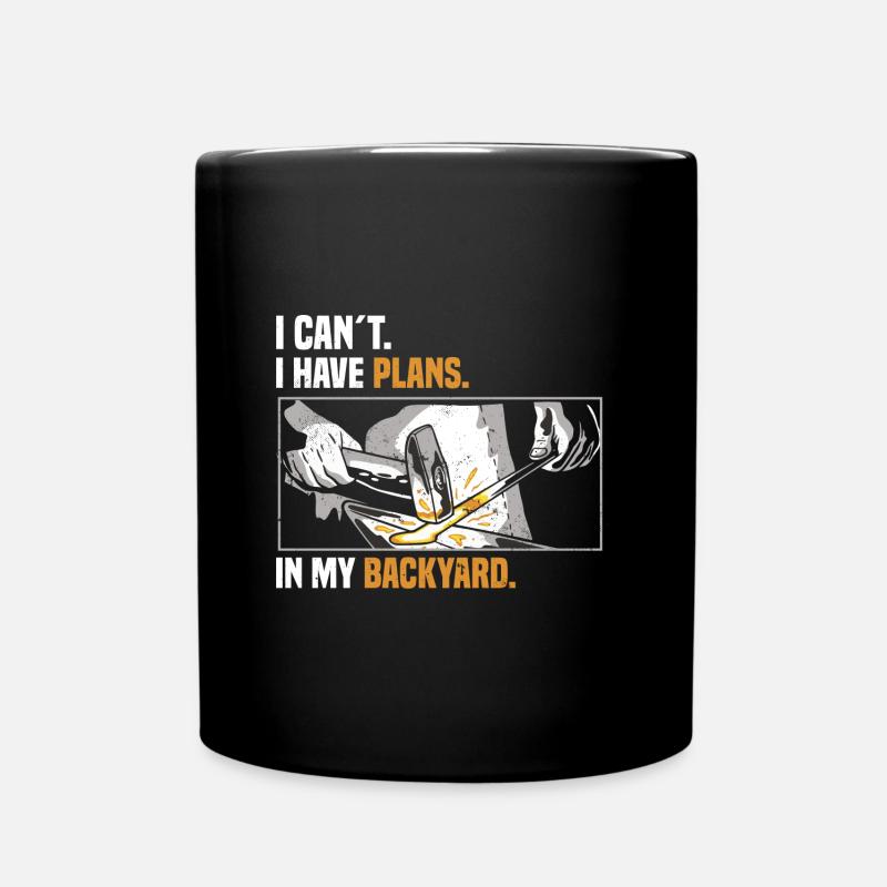 Schmieden - Tasse einfarbig - Schwarz