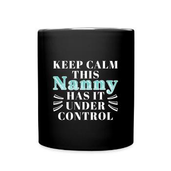 Nanny Babysitter Childminder - Full Colour Mug - black - Front