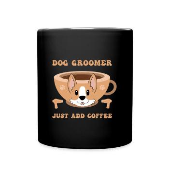 Dog groomer Dog groomer - Full Colour Mug - black - Front