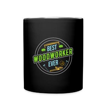 Bûcheron Bûcheron Tronçonneuse - Mug uni - noir - Devant
