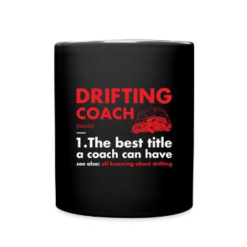 Sport Coach Definition Drifting - Tasse einfarbig - Schwarz - Vorne