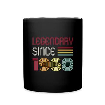 Birthday Legendary Since 1968 - Full Colour Mug - black - Front