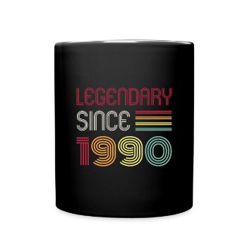 Birthday Legendary Since 1990 - Full Colour Mug - black - Front