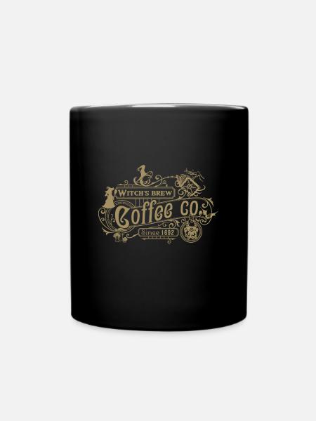 Hexencafé - Tasse einfarbig - Schwarz