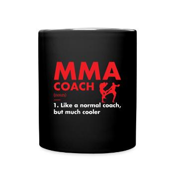 Sport Coach Definition MMA - Tasse einfarbig - Schwarz - Vorne
