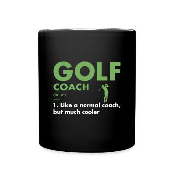 Entraîneur sportif Définition Golf - Mug uni - noir - Devant