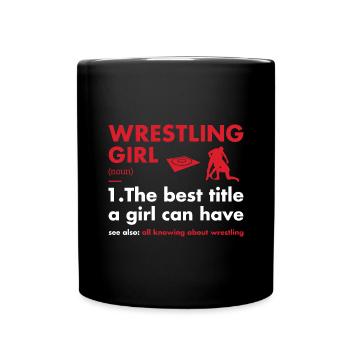 Sport Girl Definition Wrestling - Mug uni - noir - Devant