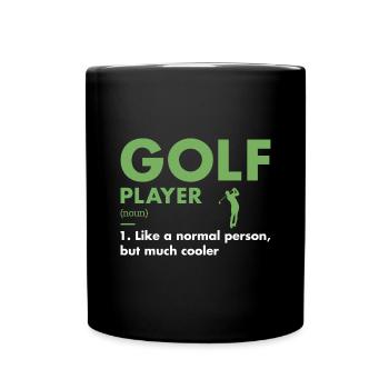 Définition du joueur de sport Golf - Mug uni - noir - Devant