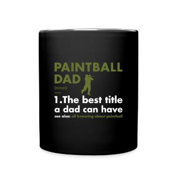 Sport Dad Définition Paintball - Mug uni - noir - Devant