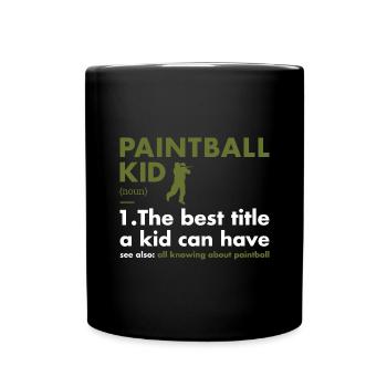 Sport Kid Définition Paintball - Mug uni - noir - Devant