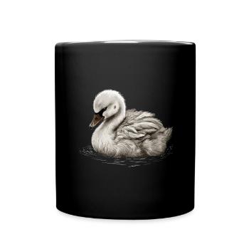 Bébé cygne Oiseau Poussin - Mug uni - noir - Devant
