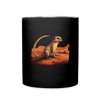 Baby Mongoose Mongoose - Full Colour Mug - black - Front