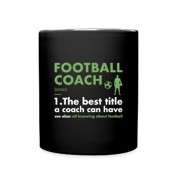 Sport Coach Definition Football - Full Colour Mug - black - Front