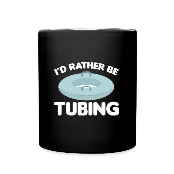 Wildwasser Rafting | Paddeln Schlauchboot Geschenk - Tasse einfarbig - Schwarz - Vorne