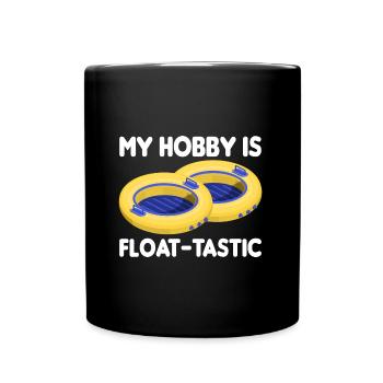 Rafting Wassersport - Tasse einfarbig - Schwarz - Vorne