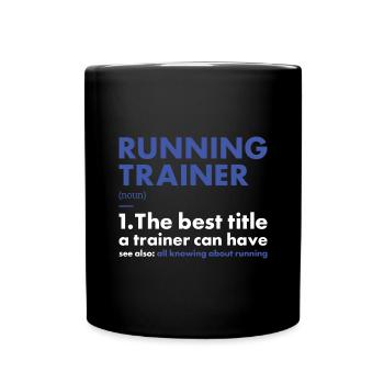Sport Trainer Running - Full Colour Mug - black - Front