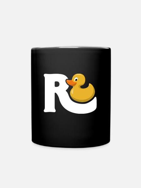 Rente Ente Schwung - Rentner Ruhestand Pension - Tasse einfarbig - Schwarz