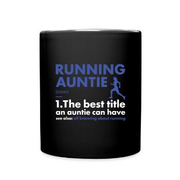 Sport Auntie Running - Full Colour Mug - black - Front