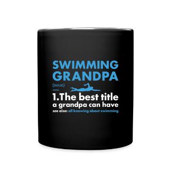 Sport Papi Natation - Mug uni - noir - Devant