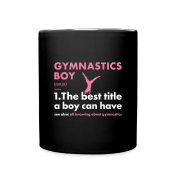 Sport Boy Gymnastics - Tasse einfarbig - Schwarz - Vorne