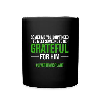 Organspender - Tasse einfarbig - Schwarz - Vorne