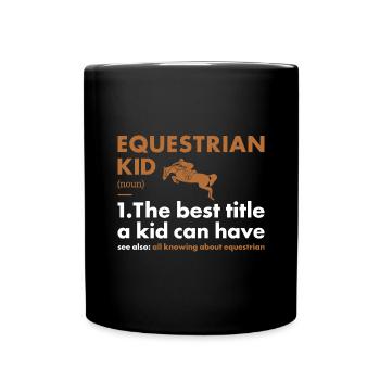 Sport Kid Définition Équestre - Mug uni - noir - Devant